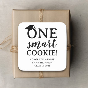 Een Smart Cookie Klasse van 2024 Afstuderen Vierkante Sticker