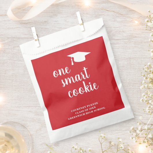 Een Smart Cookie Mortar Board Modern Afstuderen Bedankzakje (Geknipt)