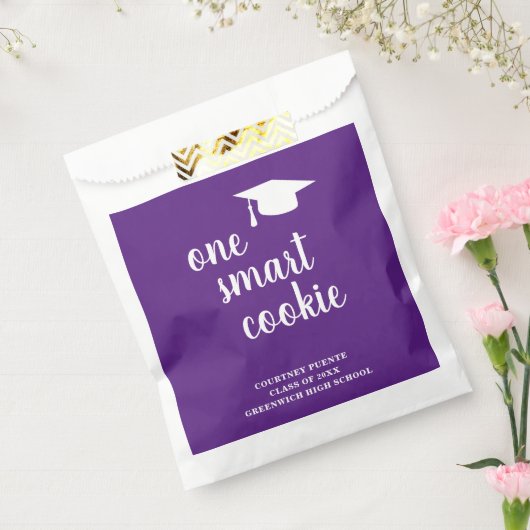 Een Smart Cookie Mortar Board Modern Afstuderen Bedankzakje (Gezegeld)