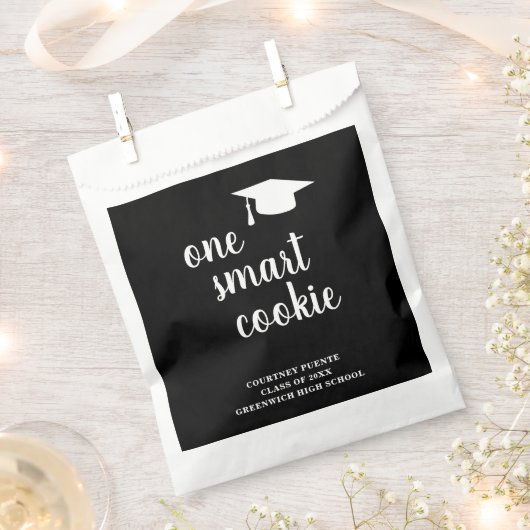 Een Smart Cookie Mortar Board Modern Afstuderen Bedankzakje (Geknipt)