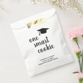 Een Smart Cookie Mortar Board Modern Afstuderen Bedankzakje (Gezegeld)