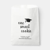 Een Smart Cookie Mortar Board Modern Afstuderen Bedankzakje (Voorkant)