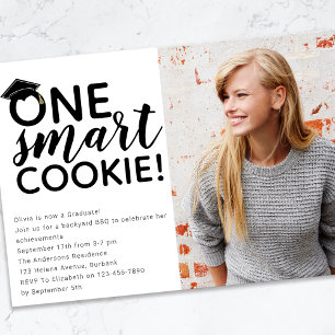 Eén Smart Cookie Photo Afstuderen Kaart