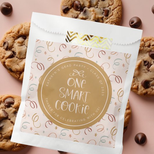 Een Smart Cookie Schattige Confetti Custom Afstude Bedankzakje