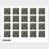 Een smeerlap voor Kat Vierkante Sticker (Vel)