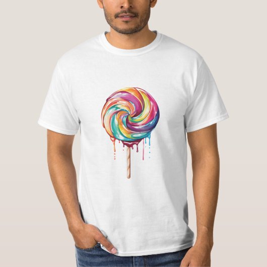 Een smeltende twist lolly t-shirt (Voorkant)
