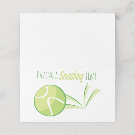 Een smelttijd plaatskaartje (Buitenkant ongevouwen)