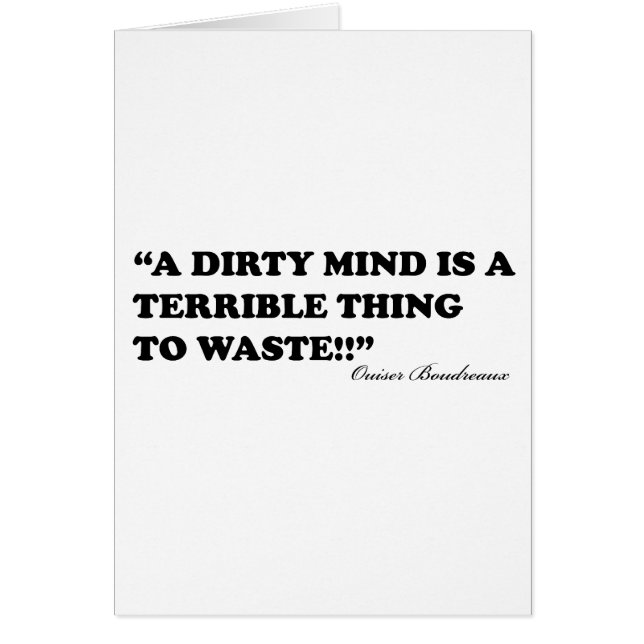 Een smerige gedachte is een verschrikkelijk ding o (Voorkant)