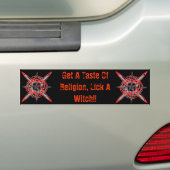 Een snaar van religie.. bumpersticker (Op auto)