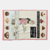 Een snack of een snack. Funny Theedoek (Horizontaal)