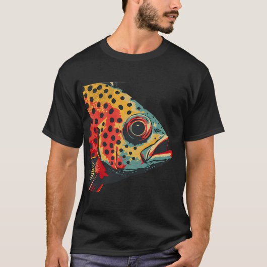 Een Snapper of Brasem Kop T-shirt (Voorkant)