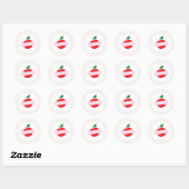 Een Snee Appeltaart Ronde Sticker (Vel)