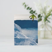 Een sneeuwbalsprong briefkaart (Staand voorkant)
