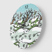 Een sneeuwbos - grote klok (Hoek)