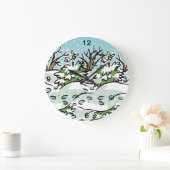 Een sneeuwbos - grote klok (Huis)