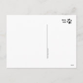 Een SNEEUWDAG Chow vakantie ansichtkaart Feestdagenkaart (Achterkant)