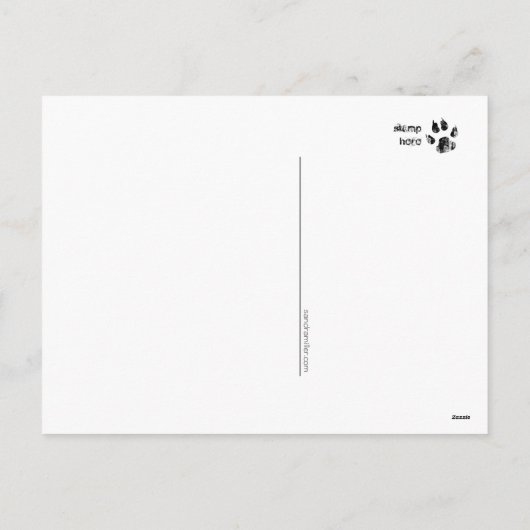 Een SNEEUWDAG Chow vakantie ansichtkaart Feestdagenkaart (Achterkant)