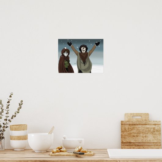 Een sneeuwdag poster (Keuken)