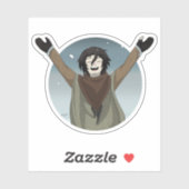 Een sneeuwdag sticker (Vel)