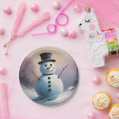 Een sneeuwdagdroom papieren bordje (Feest)