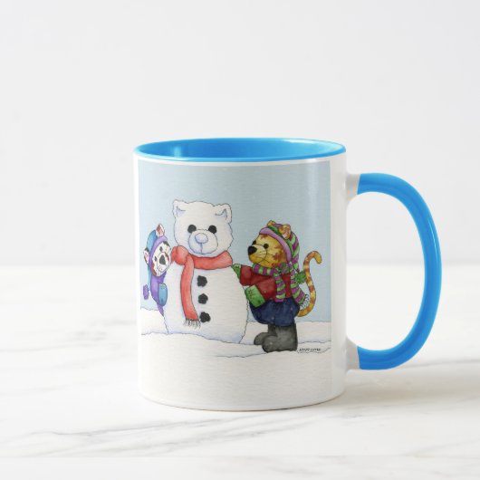 Een sneeuwkat-Mok bouwen Mok (Rechts)