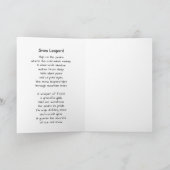 Een Sneeuwluipaard Gedicht Kaart (Binnen)
