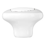een sneeuwman keramische knop (Zijkant)