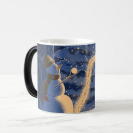 Een Sneeuwman Kerstmis Magische Mok
