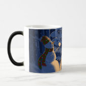 Een Sneeuwman Kerstmis Magische Mok (Links)