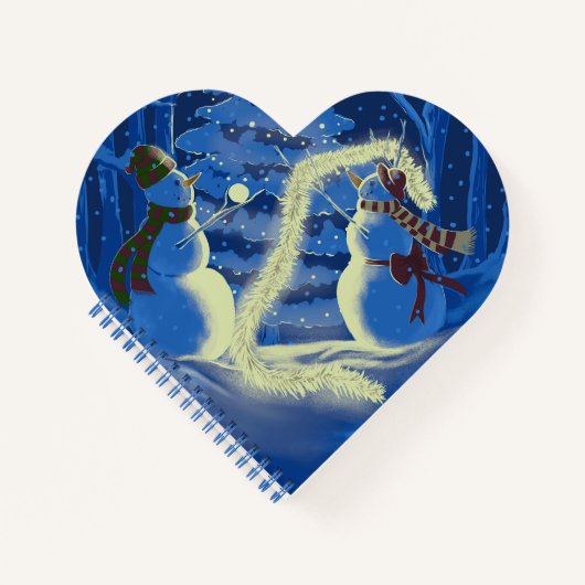 Een Sneeuwman Kerstmis Notitieboek (Voorkant)