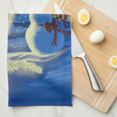 Een Sneeuwman Kerstmis Theedoek (Quarter Fold)