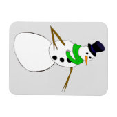 een sneeuwman magneet (Horizontaal)