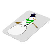 een sneeuwman magneet (Linkerzijde)