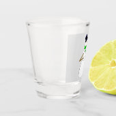een sneeuwman shot glas (Links)