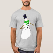 een sneeuwman t-shirt (Voorkant)