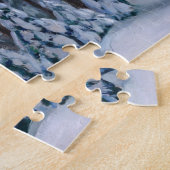 Een sneeuwpad in het bos legpuzzel (Zijkant)