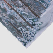 Een sneeuwpad in het bos, ontkoppelen tissuepapier (Detail)