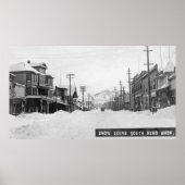 Een sneeuwscène poster (Voorkant)