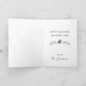 Een sneeuwval in het bos in de stille nacht kerst feestdagen kaart (Binnen)