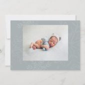 Een sneeuwvlok baby shower bedankt je kaart (Achterkant)