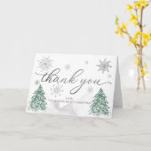 Een sneeuwvlok Baby shower Dank je wel Kaart (Gele Bloem)