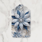 Een sneeuwvlok winter event decor cadeaulabels (Achterkant)