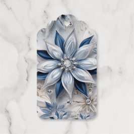 Een sneeuwvlok winter event decor cadeaulabels