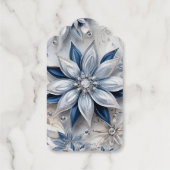 Een sneeuwvlok winter event decor cadeaulabels (Achterkant)