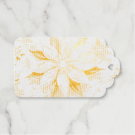 Een sneeuwvlok winter event decor cadeaulabels