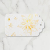 Een sneeuwvlok winter event decor cadeaulabels (Voorkant (horizontaal))