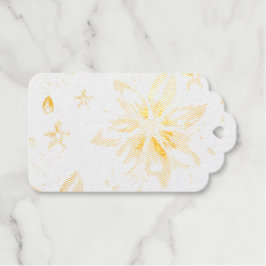 Een sneeuwvlok winter event decor cadeaulabels