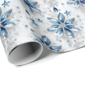 Een sneeuwvlok winter event decor cadeaupapier (Rol Hoek)