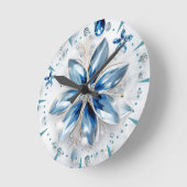 Een sneeuwvlok winter event decor ronde klok (Hoek)