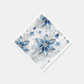 Een sneeuwvlok winter event decor servet (Hoek)